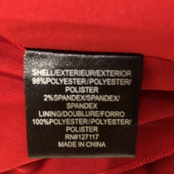 NWT Badgley Mischka Beauty in A Bottle Gown Formal Dress Red Size 22 Strapless - Picture 6 of 8